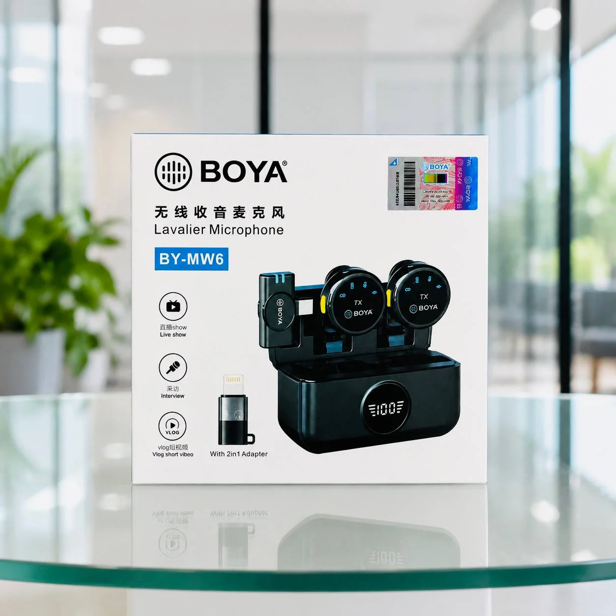 đī¸ BOYA BY-MW6 Dual Wireless Lavalier Microphone