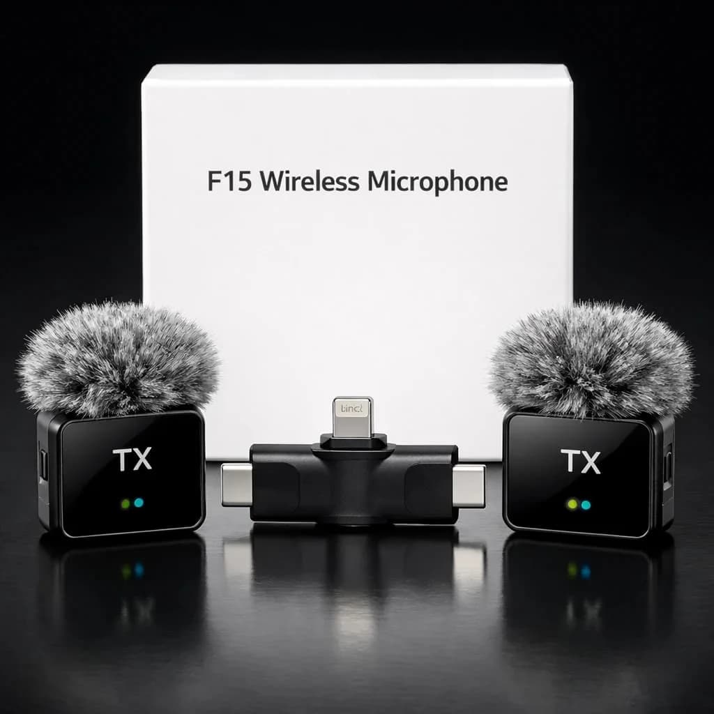 F15-2 Dual Noise Cancelling Wireless Microphone