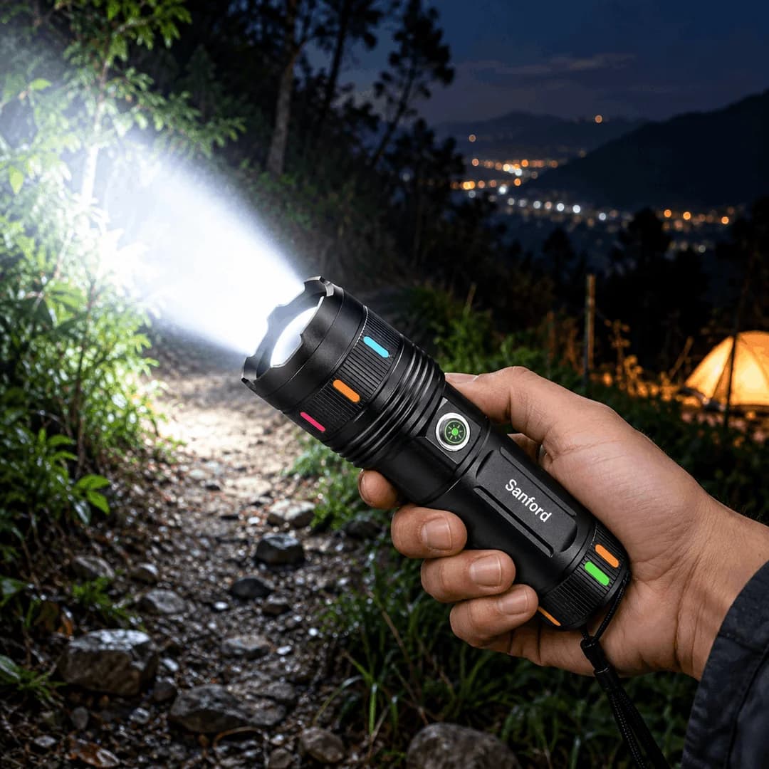 High Power Super Bright Flashlight 3.7V 30000mAh