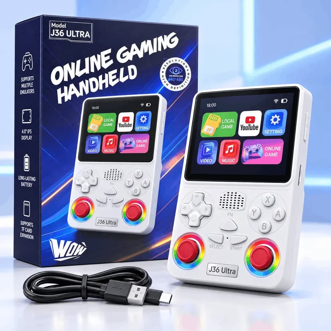 J36 Ultra Retro Handheld Game Console (64GB, 20,000+ Games)